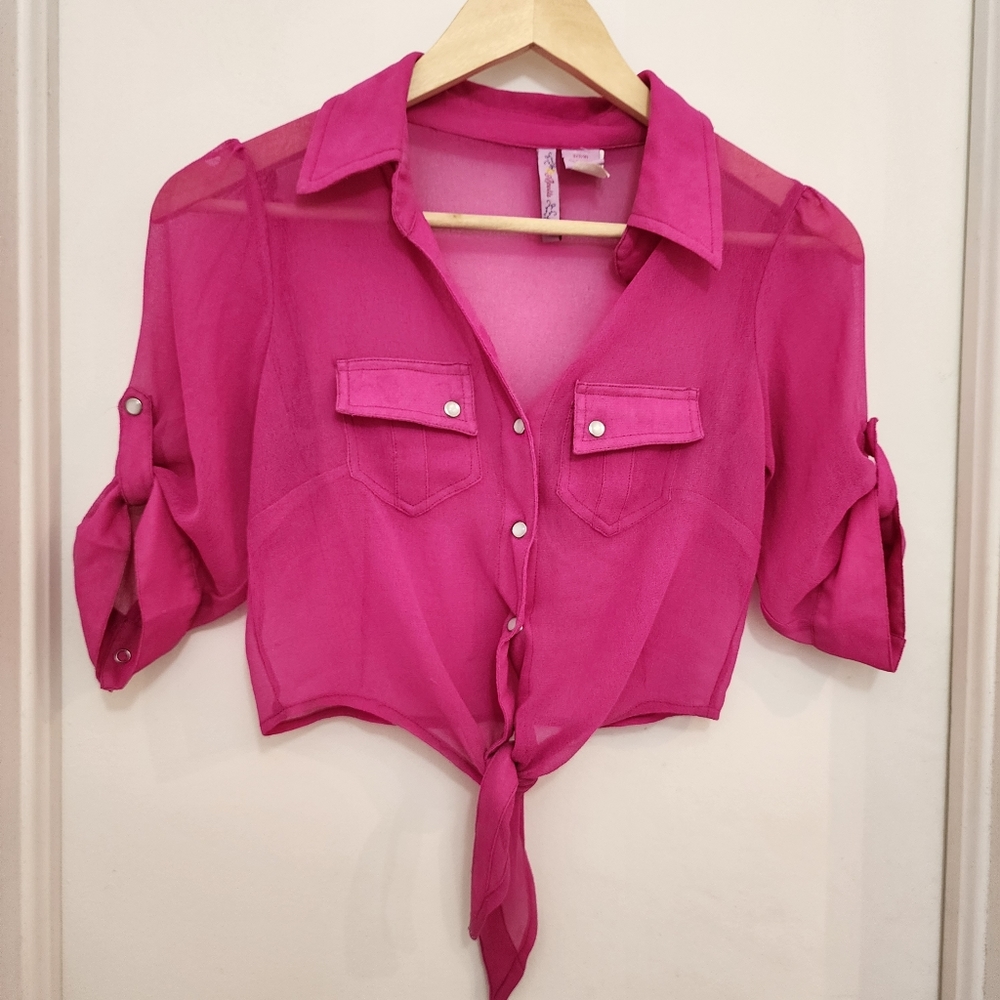 Women Tie Up Crop Top
